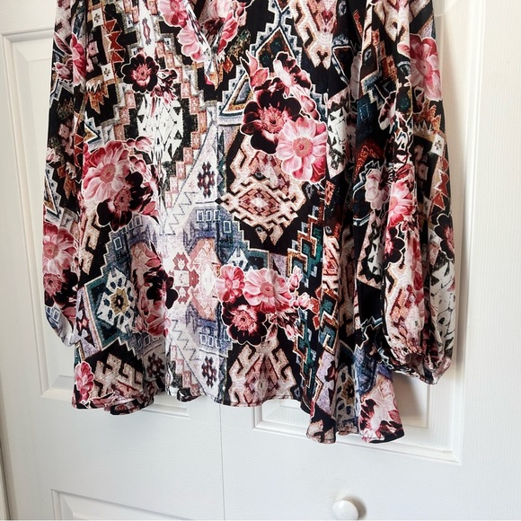 Show Me Your Mumu Jamie Tunic Mini Babydoll Dress Boho Floral Extra Small XS - Picture 5 of 8